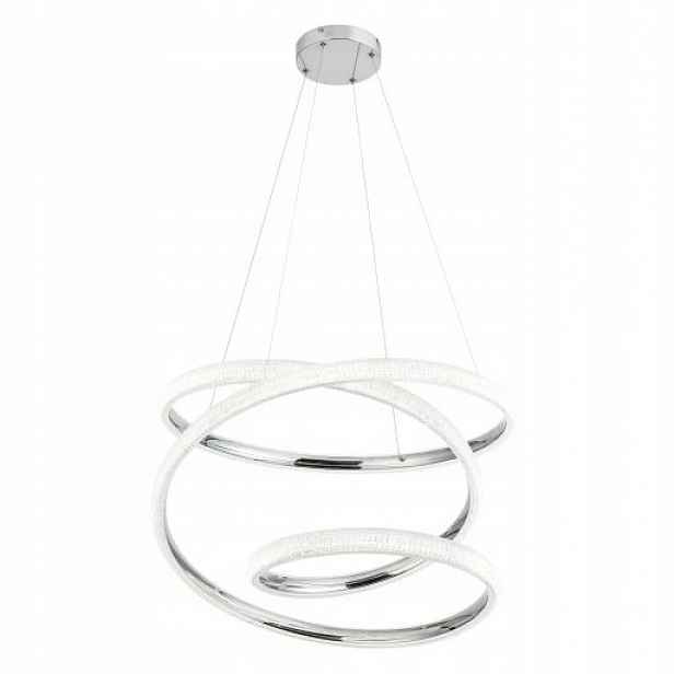 Závěsná Led lampa chromová dekorativní moderní 70 cm 4000K do obývacího pokoje Reality