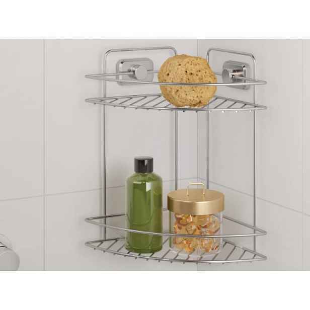 Závěsný rohový regál Reflex Luxy 2, chrometherm