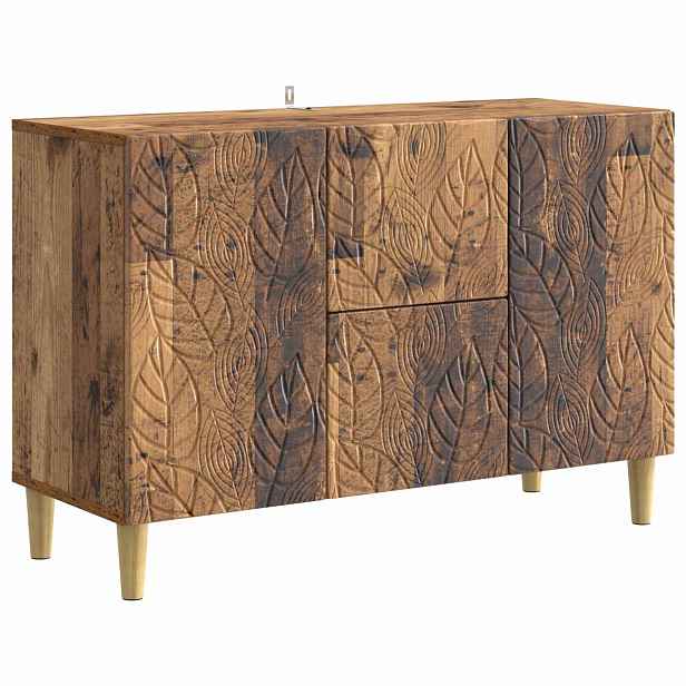 vidaXL Servírovací skříň Staré dřevo 89 x 34,5 x 60 cm