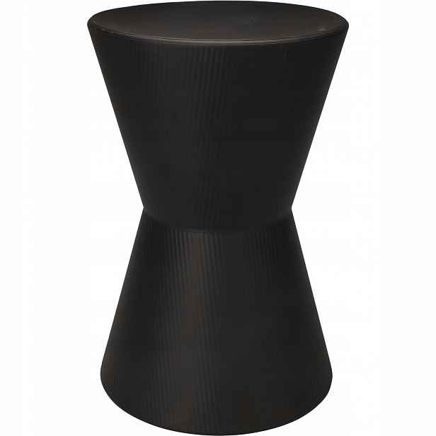 Boční Kovový Stolek Diabolo Ø 29 CM Výška 45 CM Černý