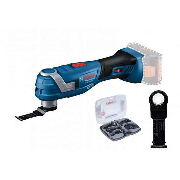 Bosch - 18V AKU oscilační multibruska GOP 18V-34, s příslušenstvím, bez baterie a nabíječky 0615V0003F