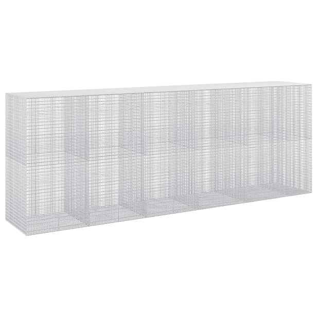 vidaXL Gabion s drátem 5 mm a síťkou 5x2,5 cm 550x100x200 cm