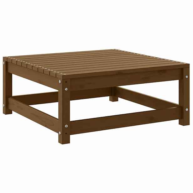 vidaXL Zahradní podnožka 70 x 70 x 30 cm medově hnědá masivní borovice