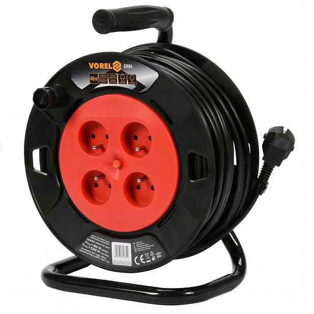Vorel prodlužovací kabel 4 zásuvky 3x1,0 mm2 25m 82682