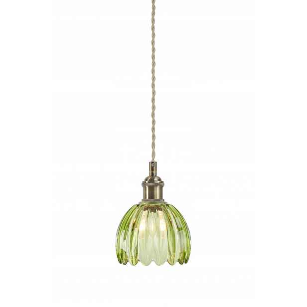 Závěsná lampa s zeleným skleněným stínítkem Gota 1xE14 109138 Markslojd