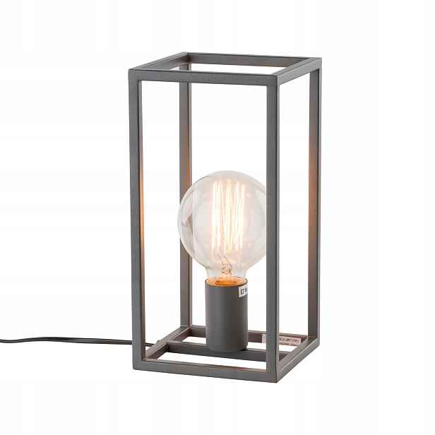 Stolní lampa Italux Sigalo industriální šedá