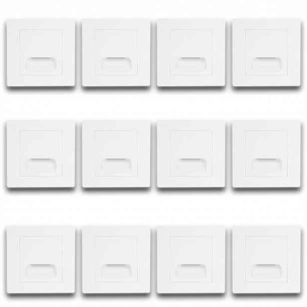 12x Led Lampa Na Schody Osvětlení Schodů Bílá Schodišťová 230V