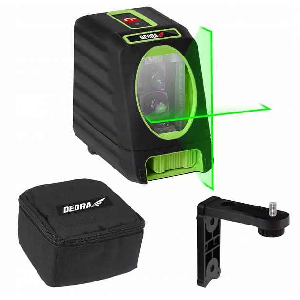 Křížový laserová vodováha Dedra MC0903 zelená