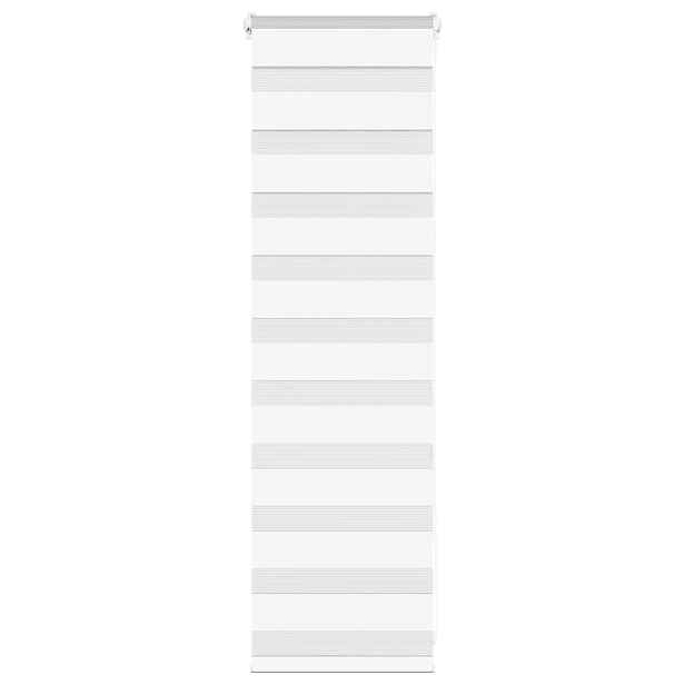 vidaXL Zebra roleta bílá 50x100 cm šířka látky 45,9 cm polyester