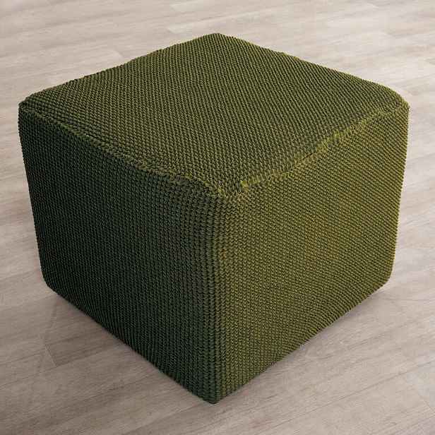 Nueva Textura decoDoma napínací potah strečový NIAGARA zelená na taburet 40 - 60 cm