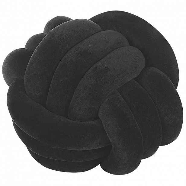 Beliani DEKORATIVNÍ POLŠTÁŘ Černý 30/30 cm Malni