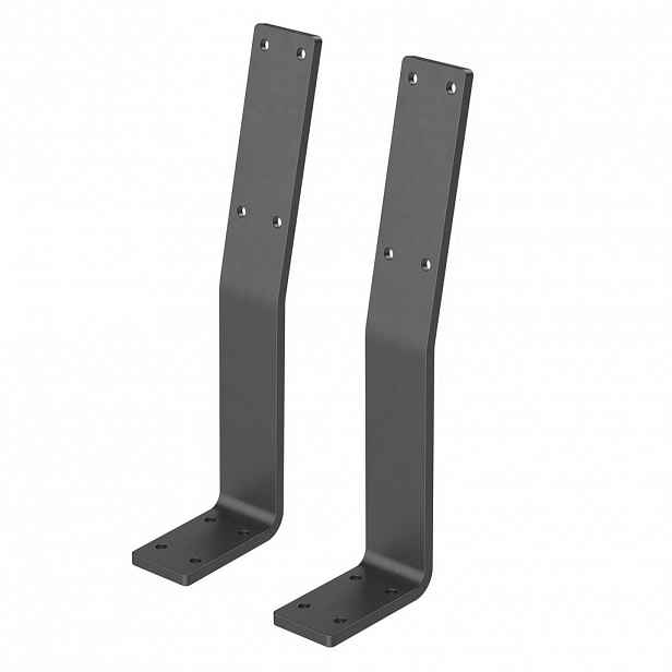ML-DESIGN DRŽÁK OPĚRKY, sada 2 ks, šedý, z oceli, 345 x 90 x 50 mm