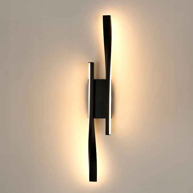 Nástěnné Svítidlo Vnitřní Led Černé Moderní Do Ložnice 16W 3000K