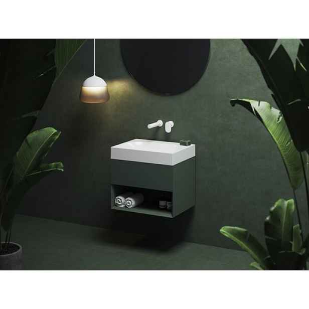 Skříňka pod umyvadlo bez umyvadla Ravak Lite 60x43x45 cm grey green X000001858