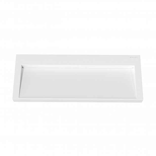 Umyvadlo Veloria Solid Surface Coco White/Bílá s lineárním odtokem 120 cm