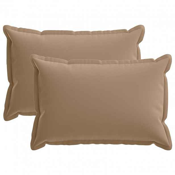 vidaXL Povlak na polštář 2 ks HOUTEN Taupe 40 x 60 cm Polyester