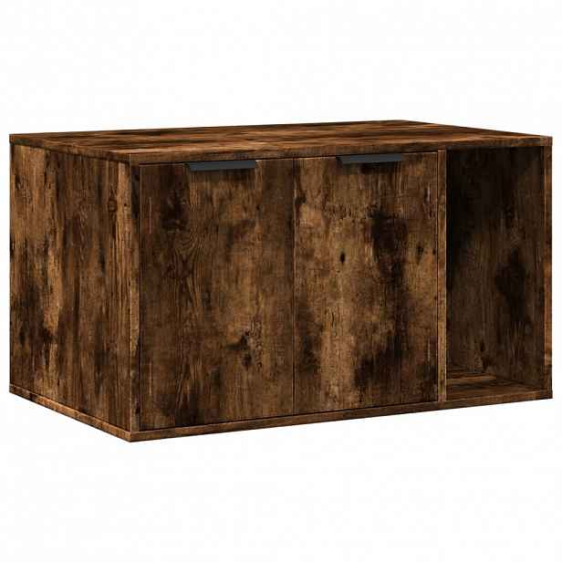 vidaXL Skříňka na kočičí záchod kouřový dub 80 x 50 x 45 cm kompozit
