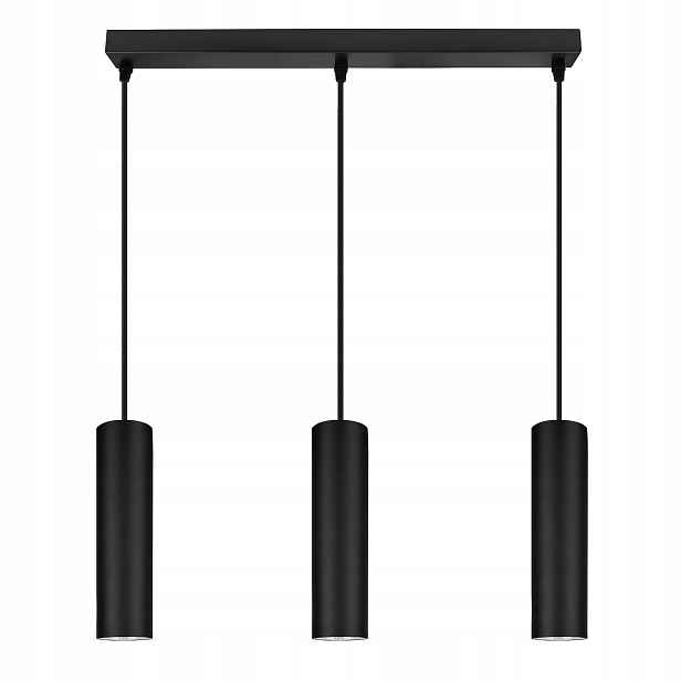 závěsné stropní svítidlo Led Tuba Černá Ledlux moderní Gu10 Modern