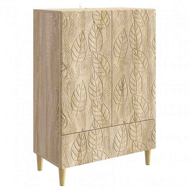 vidaXL Servírovací skříň Dub sonoma 66 x 34,5 x 95 cm Kompozitní dřevo