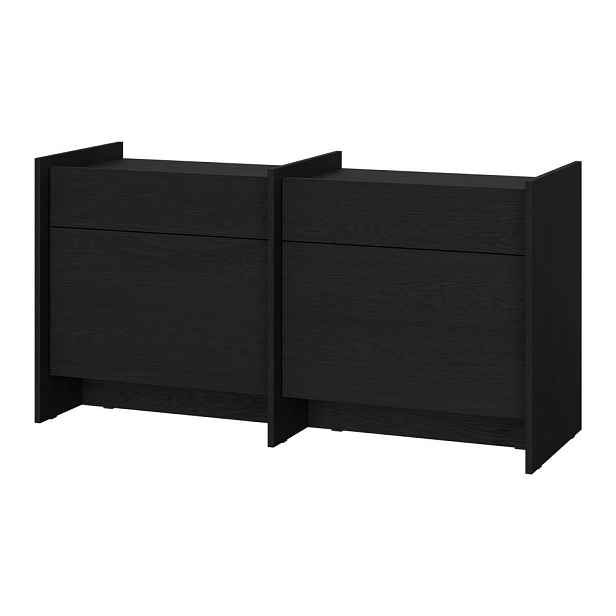 Černá komoda 146x76x51 cm Hido – noo.ma
