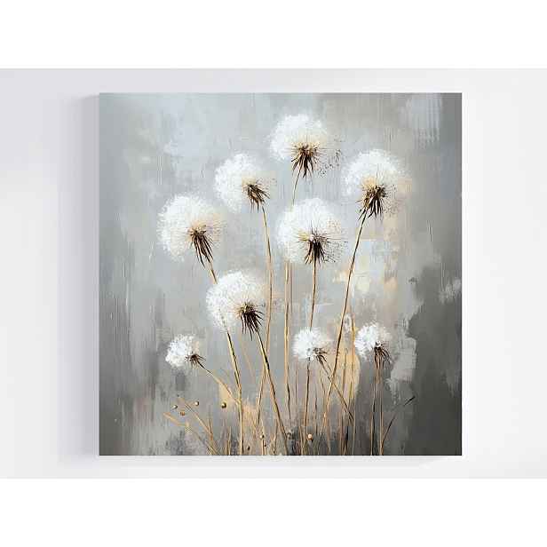 Obraz Na Plátně Canvas Grafika Příroda Zahrada Květiny Pampeliška Boho 50x50