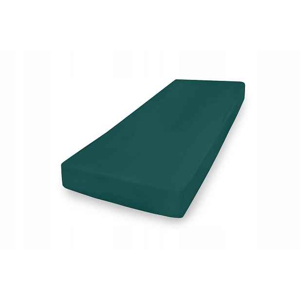 Prostěradlo Jersey s gumou 210/220x190/200 Premium Tmavě zelené