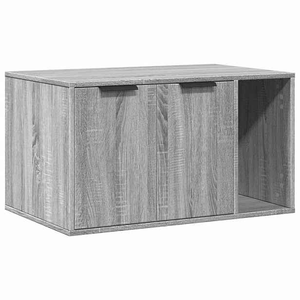 vidaXL Skříňka na kočičí záchod šedá sonoma 80 x 50 x 45 cm kompozit