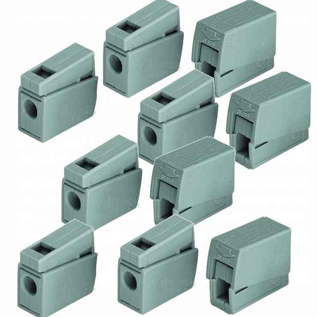 Wago 224-101 Rychlospojka Osvětlení 1-2.5 mm2 Šedá (100 ks)