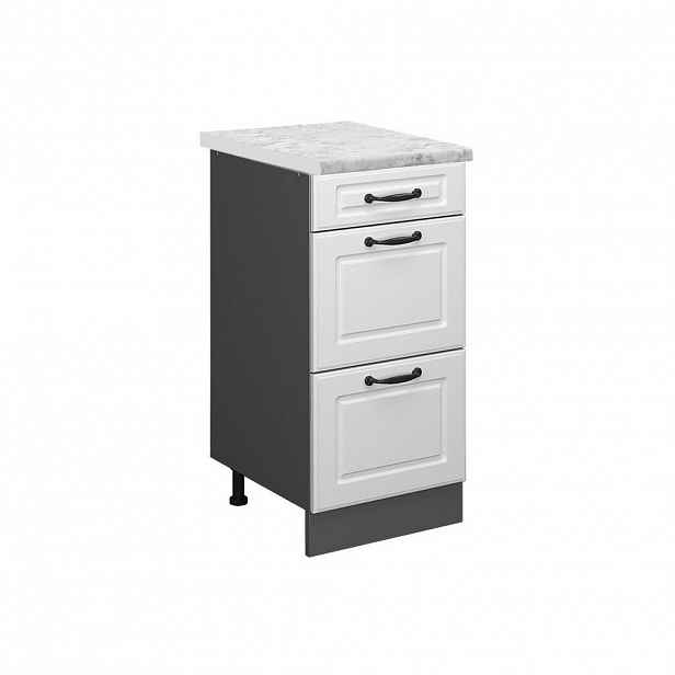 Vicco SPODNÍ SKŘÍŇKA KUCHYŇSKÉ LINKY R-Line Bílý venkovský dům 40 cm PD Mramor