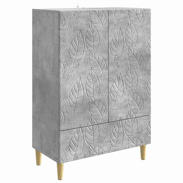 vidaXL Servírovací skříň Betonově šedá 66 x 34,5 x 95 cm