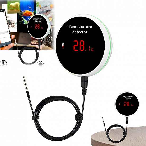 Smart WiFi teploměr s vodotěsnou sondou Snímač teploty