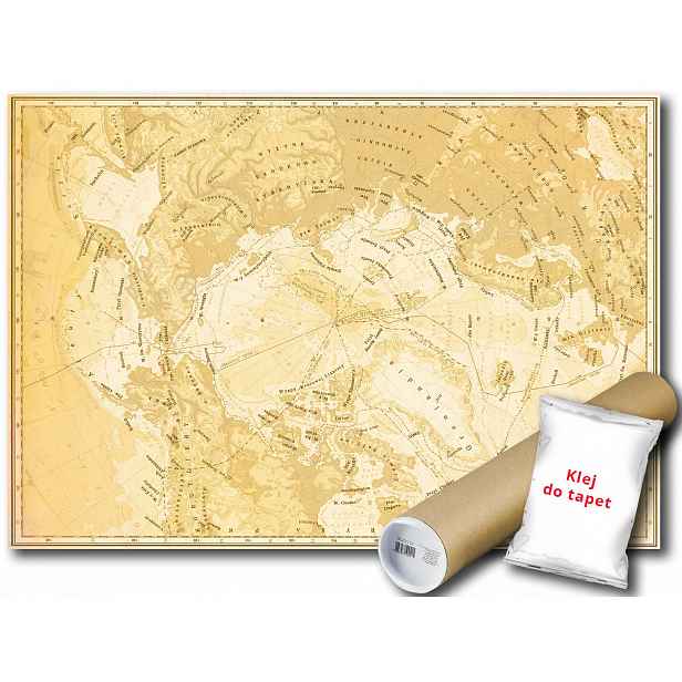 Vinylová fototapeta Mapa polokoule 152x104