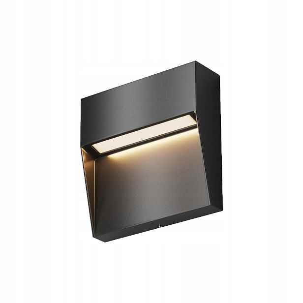 Led Nástěnná Lampa Maytoni Mane 3W 3000K Černá Čtvercová IP54