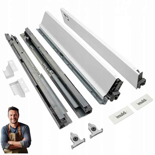 Šuplík Blum Tandembox Antaro 450 mm Nízká 86 mm Nosnost 35 kg Bílá