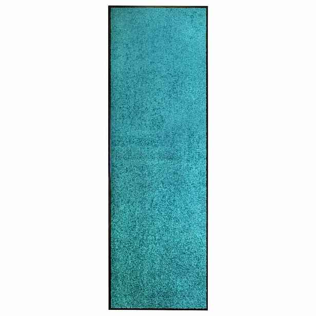 vidaXL Rohožka pratelná tyrkysová 60 x 180 cm