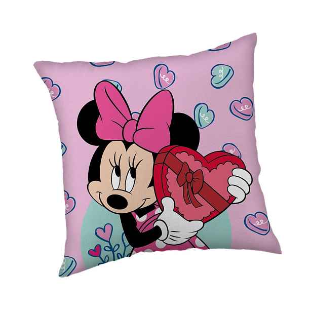 Fleecový dětský polštářek 40x40 cm Minnie "Purple" – Jerry Fabrics