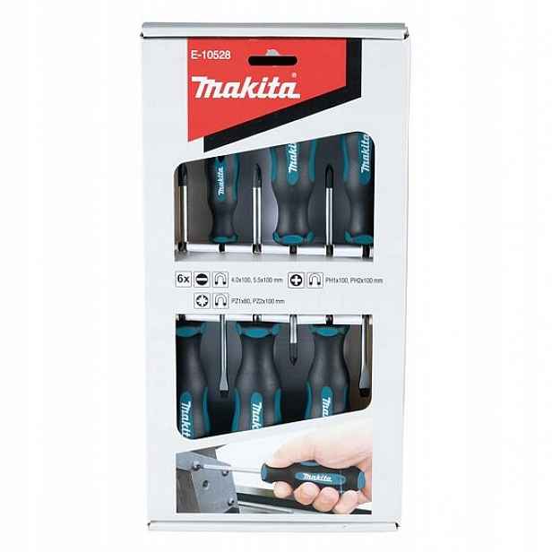 Makita E-10528 sada šroubováků Pl+ph+pz, 6-dílná