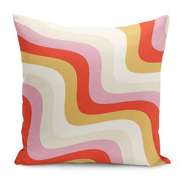 Povlak na polštář 43x43 cm Creamy Raspberry Swirl – Mila Home