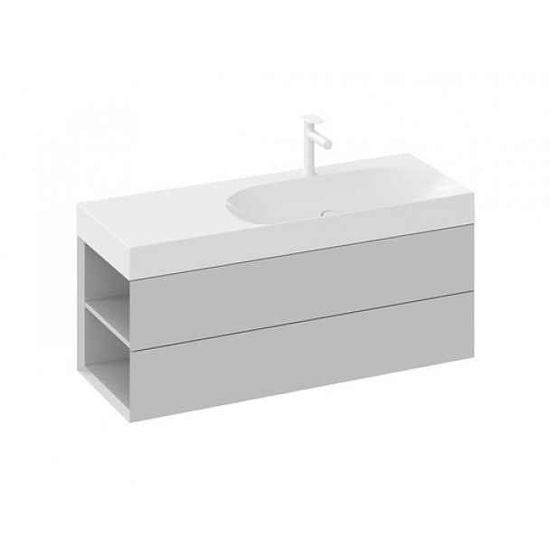 Skříňka pod umyvadlo bez umyvadla Ravak Lite 120x43x45 cm smoke grey X000001883