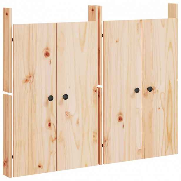 vidaXL Dvířka do venkovní kuchyně MEPPEL 2 ks 50x9x82 cm masivní borové dřevo