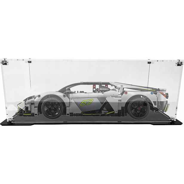 Vitrína s černou základnou pro Lego 42214 Technic Lamborghini Revuelto