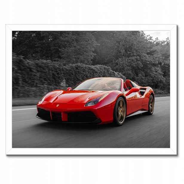 Plakáty v rámu 40x30 Červené Ferrari Fura