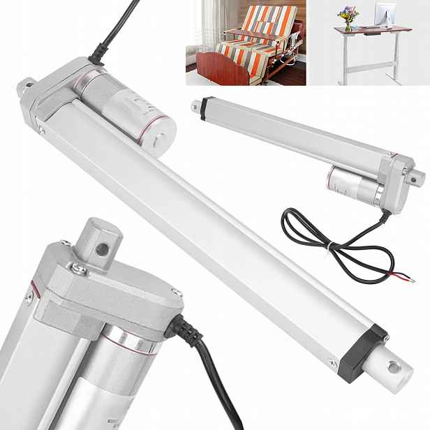 Elektrický Lineární Pohon 12V 1500N 150KG 250MM IP54 Regulační Pohon