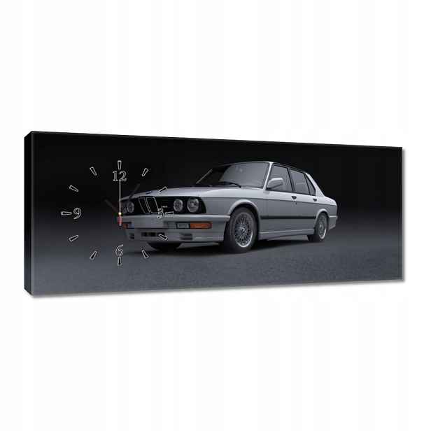 Nástěnné hodiny 100x40 Bmw M5 Žralok Klasika