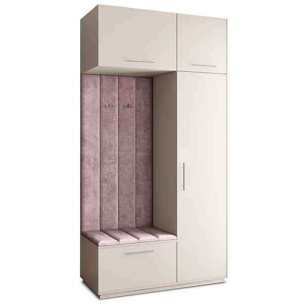 MASSENO MODERNÍ PŘEDSÍŇOVÁ SESTAVA REMA, 120/240/60 cm, kašmírová