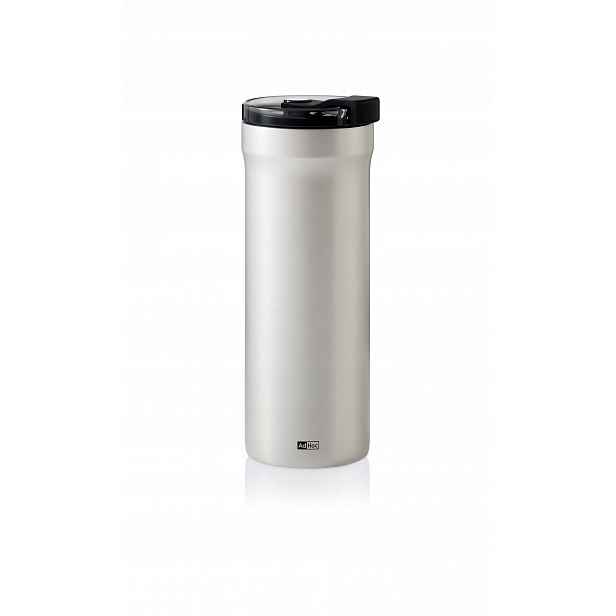 Termohrnek Pulse, světle šedá, 500 ml