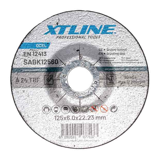 XTline Kotouč brusný na ocel 125x6,0x22,2mm