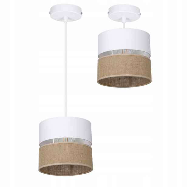 Závěsná Stropní Lampa Boho Juta 2 Barvy