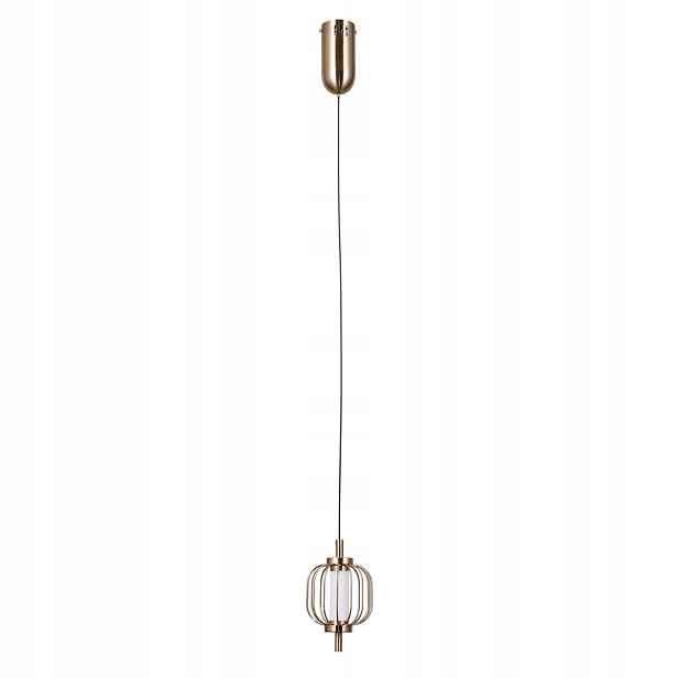 Italux Závěsná lampa Pedro Zlatá Led 4W Moderní Minimalistická