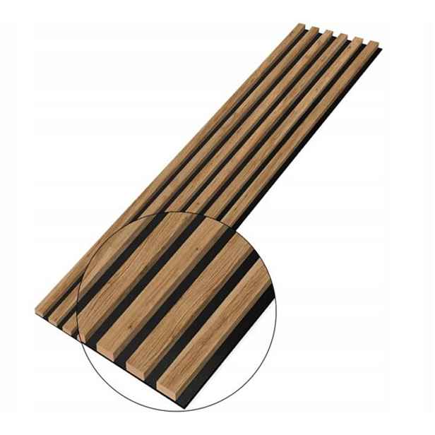Designový akustický panel Dub Catania - 28 cm - 6 lamel